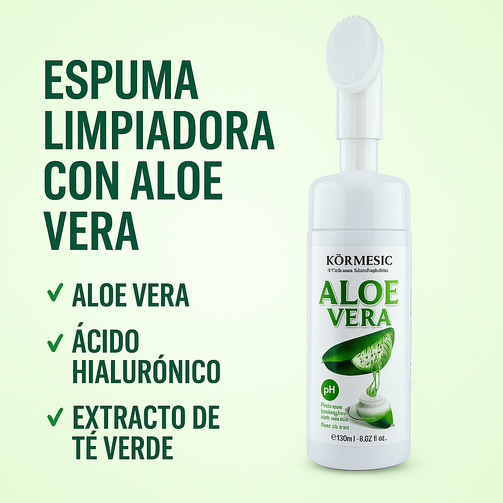 ESPUMA FACIAL HIDRATANTE CON ALOE VERA