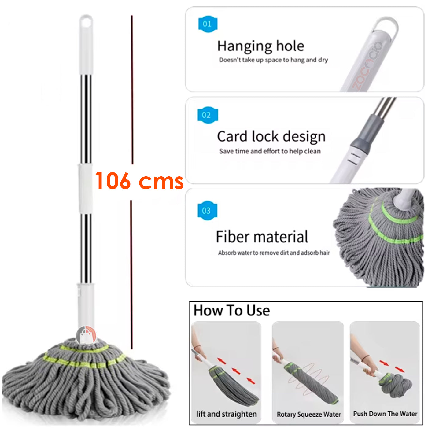 Trapeador auto-escurridor